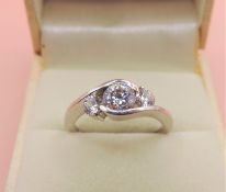 Sterling Silver Gemstone Ring New with Gift Pouch