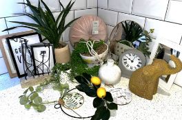 Homeware - Picture Frames, Mirrors, Clock, Plastic Plants, Ornaments etc