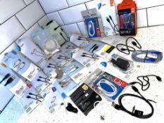 Job Lot Untested Mobile Phone Charging Cables - Iphone, Type C, Type B, Type Mini USB