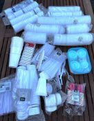 Various New Party Items - Disposable Cups, Lids and Cutlery