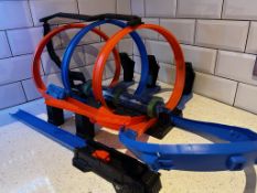 Hot Wheels Corkscrew Crash Track Set - No Cars - Used but in good working order