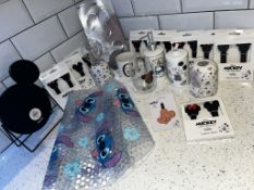 Disney - Micky Plant Stakes, Bathmat, Cups, Cookie Cutters + More