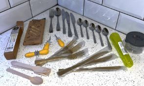 New Kitchen Utensils - Stainless Steel, Golden, Wooden and Corn Pins etc