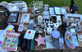 Various Homeware - Picture Frames, Candles, Umbrellas, Bathmats, Lights, Cloths Pegs + More