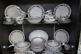 Royal Doulton Burgundy Pattern Dinner Service