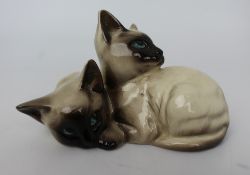 Beswick 1296 Siamese Cats Group