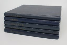 5 Volumes Les Albums des Guides Bleus 1950's
