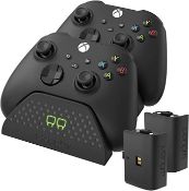 (34/6G) Lot RRP £100. 6x Venom Twin Docking Station Black RRP £20 Each. (4x Xbox One, 2x PS4).