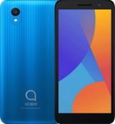 (20/Mez) RRP £70. Alcatel 1 2021 Version 5033XR Blue Smartphone. (Main Body Only). (Unit Powers O...