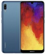 (22/Mez) RRP £100. Huawei Y6 2019 Smartphone Dark Blue. (Main Body Only, No Charger). (Unit Power...