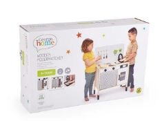 (58/6D) Lot RRP £65. 2x Items. 1x Wooden Modern Kitchen RRP £45. 1x Wooden Cooking Set RRP £20. (...