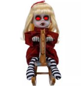 (112/6B) 5x Halloween Items. 1x Disney Nightmare Before Christmas Jack Skellington Light Up Decor...