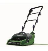 (97/7N) RRP £99. Powerbase 400W Cylinder Lawn Mower. 32Cm Cutting Width. 23 Litre Grass Collectio...