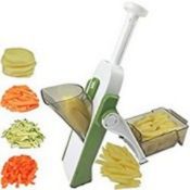 Once for All's Safest Mandoline Vegetable Slicer with 4 Cutting Modes
