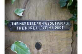 Cast Iron Sign