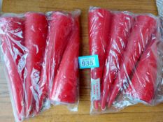 Box of Red Conical Candles x 8. Paperchase