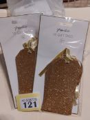 GOLD GLITTER LABELS BOX 120 RRP APPROX £180