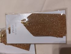 Bulk Sale of Gold Glitter Tags. 1200 Tags. RRP £180