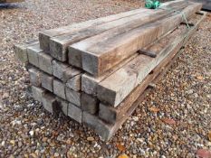 25x Hardwood Rustic Sawn English Oak Posts ( Rejects )
