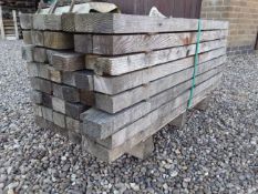 42 x Air Dried Sawn Timber Softwood Posts