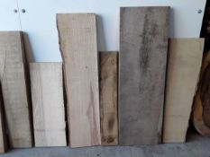 22 x Hardwood Timber Dry Sawn Waney Edge / Square Edge Oak, Ash, Maple, Iroko, Lime Boards / Plan...