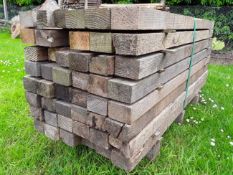 48x Air Dried Softwood Sawn Mixed Larch/ Douglas Fir Posts