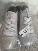 Shop Soiled tommy Hilfiger White Fashion Trainers, One tow White, One Cream Size UK Child 11