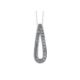 9ct White Gold Fancy Cluster Teardrop Shape Diamond Pendant 0.12 - Image 1 of 5