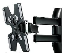 2 x Ross Full motion Black TV bracket, 23-50