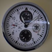 IWC (Deutcher) 30 cm Black body White Dial clock