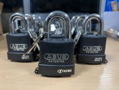 Set of 10 Keyed Alike Abus Extreme Weatherproof Padlocks 83WP/63mm Security Level 9 RRP £851.80!