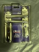 4 Sets Forge Chrome Modular Bathroom Handles on Backplate FGEHBATMODCH RRP £19.99 per set