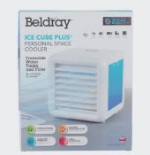(139/11E) Lot RRP £ 175. 5x Beldray Ice Cube Plus Personal Space Cooler LED RRP £35 Each.(All Uni...