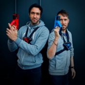 (100/R9) Lot RRP £105. 3x Sharper Image Two Player Electronic Space Laser Tag RRP £35 Each. (All...