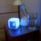 (169/7B) Lot RRP £150. 10x Items. 9x Aurora Touch Colour Changing Alarm Clock RRP £15 Each. 1x Sc...