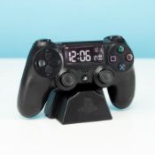 (131/9A) Lot RRP £100. 4x Playstation 4 Controller Alarm Clock RRP £25 Each. (3x Black 1x White)....