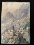 1834 Watercolour, Watering Place Near Naples.