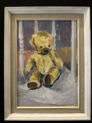 Toy Boy In White Chair by Anne Sumpner Evans