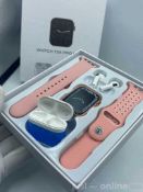 T55 + Pro Smart Watch Earbud Gift Set Ip67 Full Touch Watch Fitness Tracker