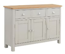 (2/P6) RRP £325. Norbury Grey Large Sideboard. (H80x W118x D33cm).