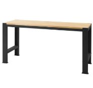 (22/P3) RRP £300. Pinnacle Hardware XL Timber Top Workbench Matte Black. (H800x L1800x D600cm). S...