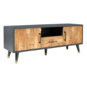 (114/P21) RRP £325. Franklin Wide TV Stand. Dimensions: (H50x W134x D40cm).