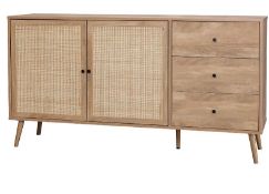 (10/P24) RRP £280. Kubu Rattan Large Sideboard. (H79x W150x D39.5cm).