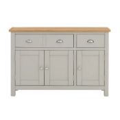 (127/P23) RRP £325. Norbury Grey Oak Large Sideboard. Dimensions: (H800x W1180x D330mm).