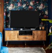 (20/P25) RRP £325. Franklin Wide TV Stand. (H50x W134x D40cm).