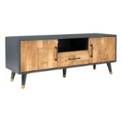 (83/P16) RRP £325. Franklin Wide TV Stand. Dimensions: (H50x W134x D40cm).