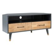 (90/P17) RRP £295. Franklin Corner TV Stand. Dimensions: (H50x W110x D50cm).