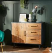 (7/P2) RRP £295. Franklin Small Sideboard. (H75x W90x D40cm).