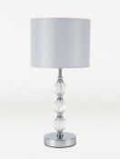 (94/7L) Lot RRP £88. 5x Items. 1x Grey Stacked Ball Table Lamp RRP £15. 2x Grey Concrete Effect