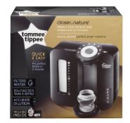 (32/6B) Lot RRP £150. 2x Tommee Tippee Closer To Nature Perfect Prep Machine Special Edition Black
